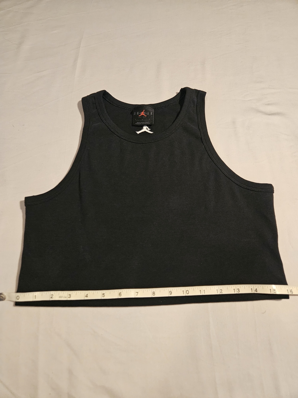 Jordan Women's Black Cropped Tank Top - Picture 4 of 6